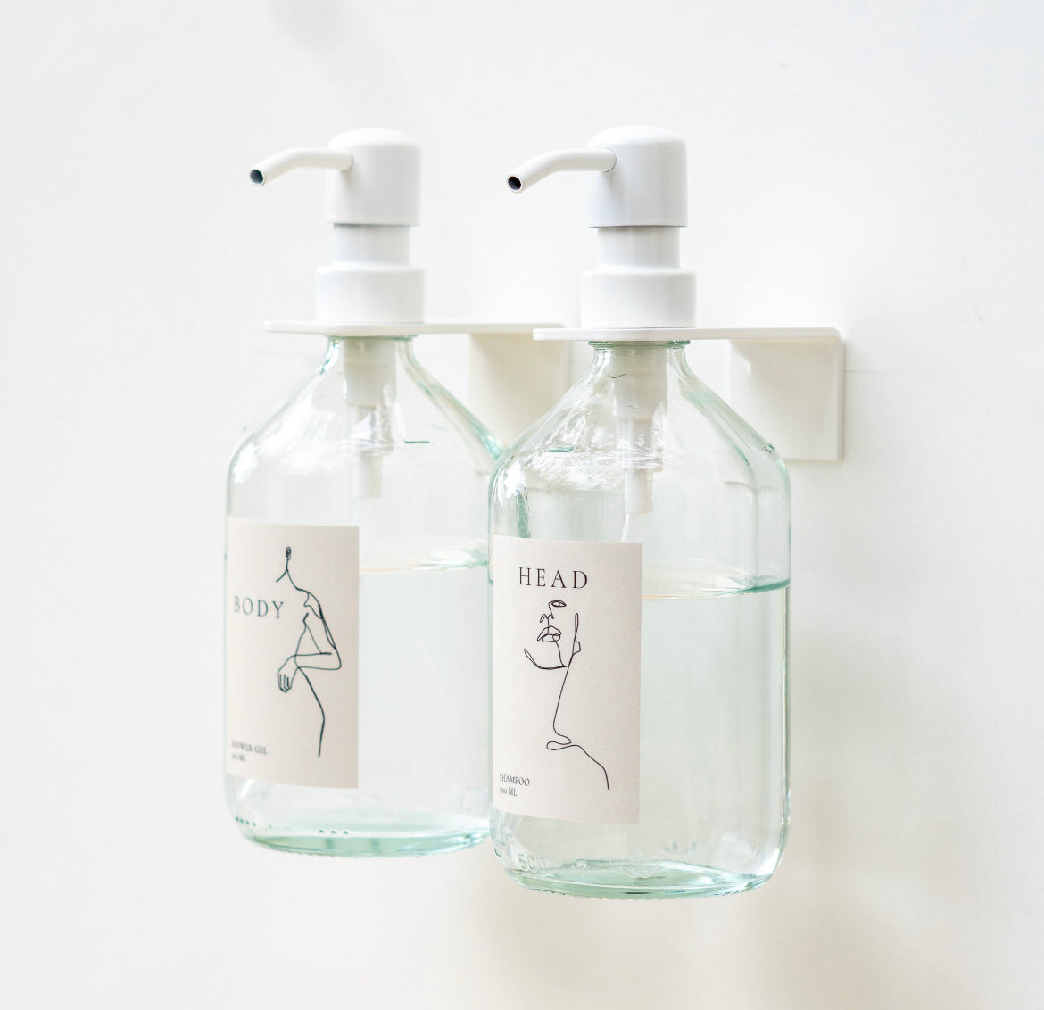 SOFIJA - 2er Set Halterung und Seifenspender